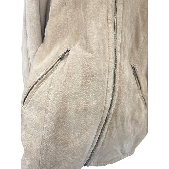 Vintage Penny Lane Style Genuine Leather Sherpa Winter Coat Western Womens XL - Picture 8 of 14